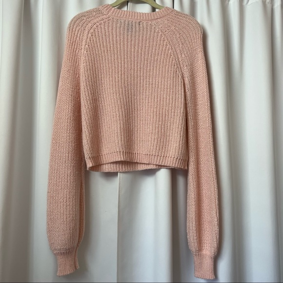 F21 Kawaii Light Barbie Pink Knit Pullover Balletcore Sweater Size Medium - Picture 2 of 8